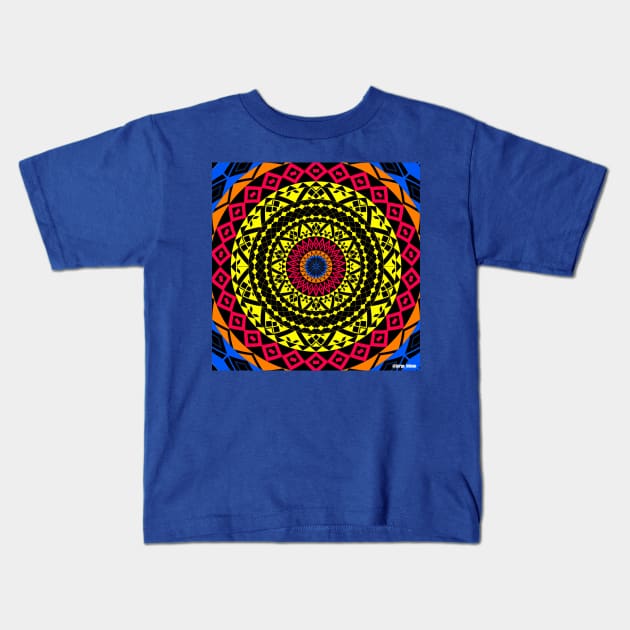 Totonac circle of magic ecopop Kids T-Shirt by jorge_lebeau